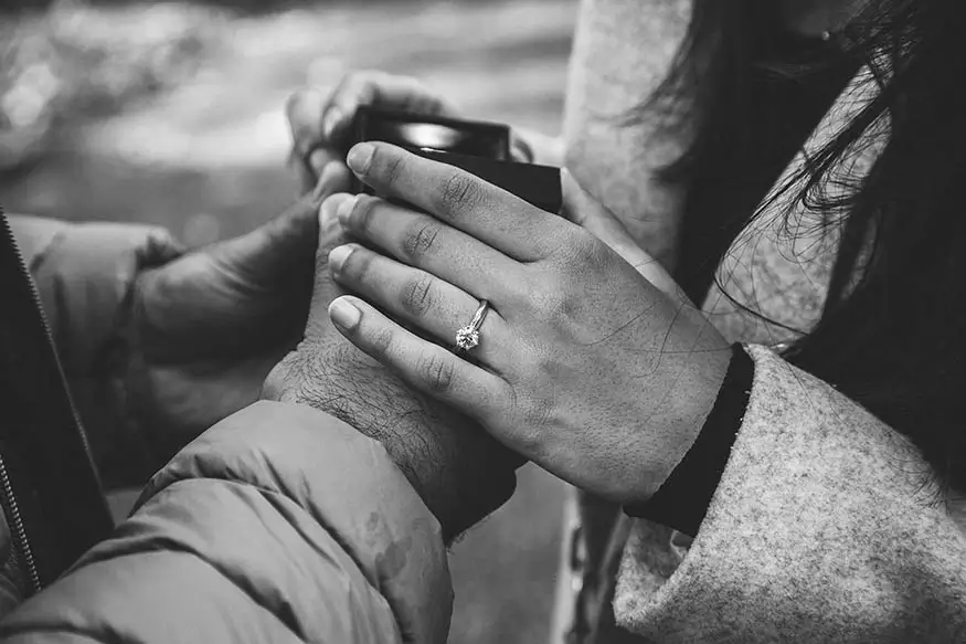 Proposal photography at Battersea Park