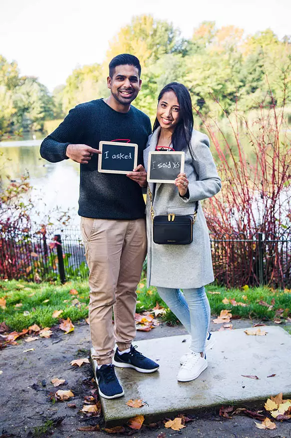 Proposal photography at Battersea Park