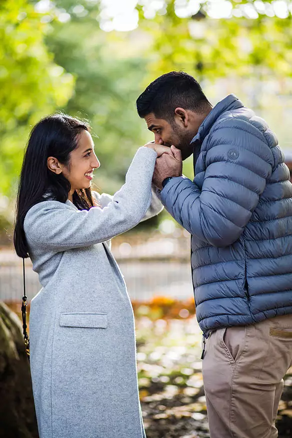 Proposal photography at Battersea Park