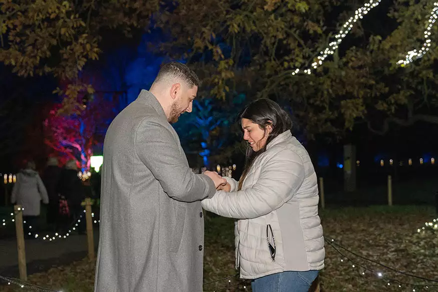 Proposal photography at Kew Gardens