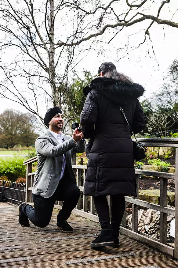 Proposal photography at Regents Park