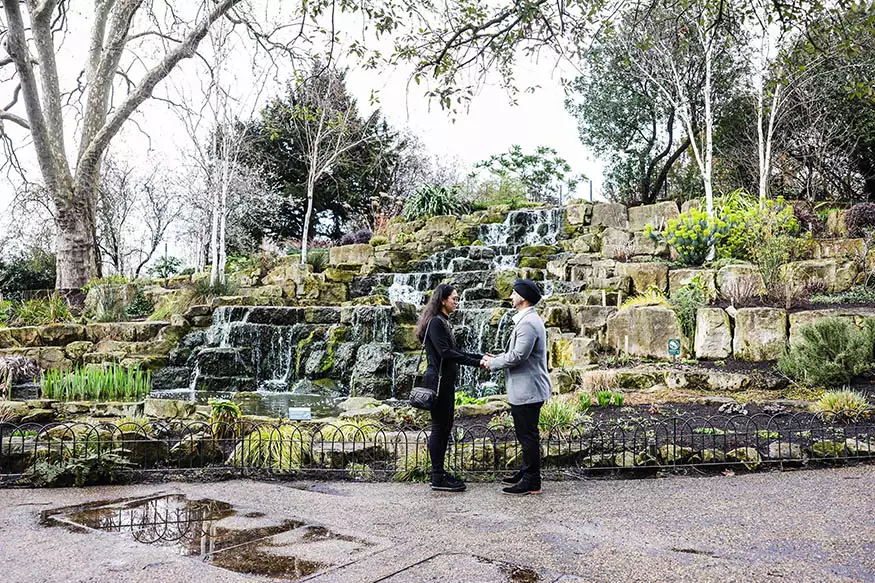 Proposal photography at Regents Park