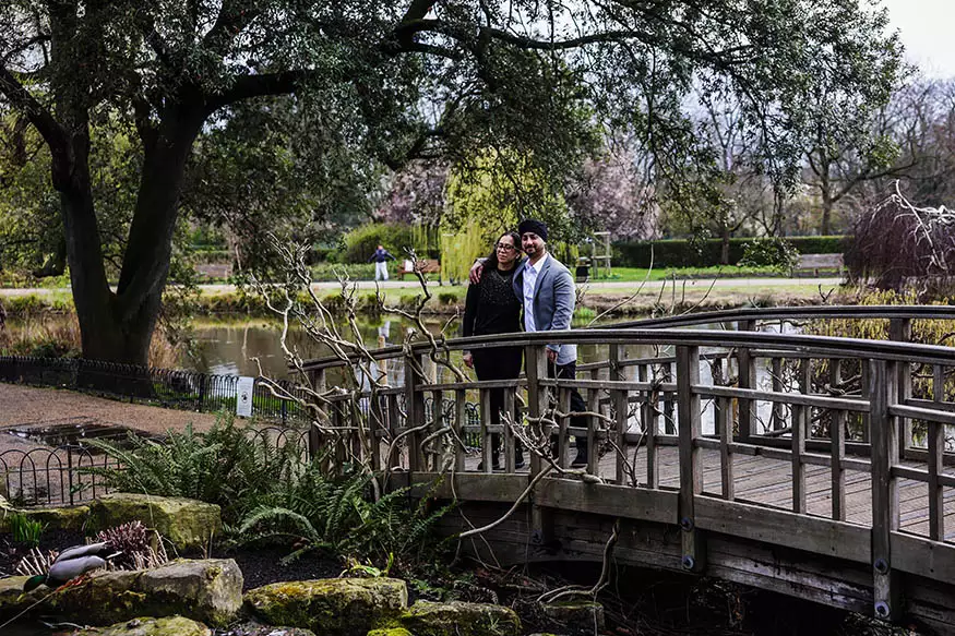 Proposal photography at Regents Park