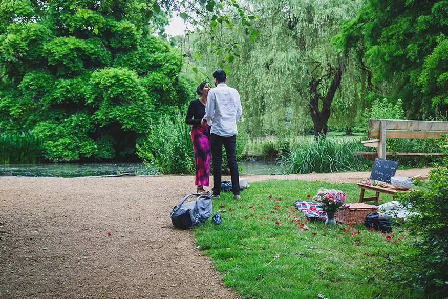 Proposal photography at Richmond Park
