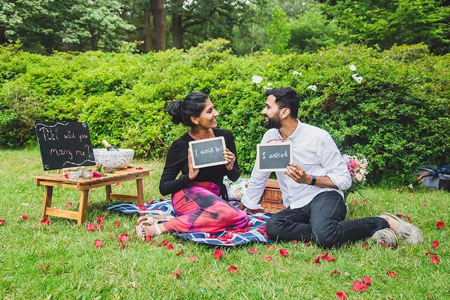 Proposal photography at Richmond Park