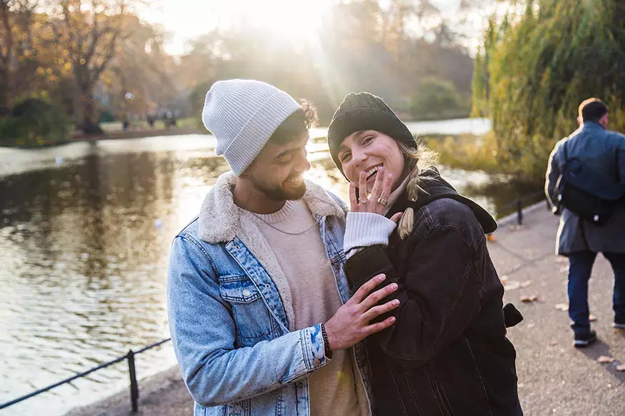 Proposal photography at St James Park