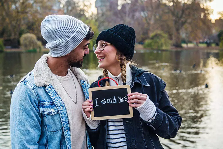 Proposal photography at St James Park