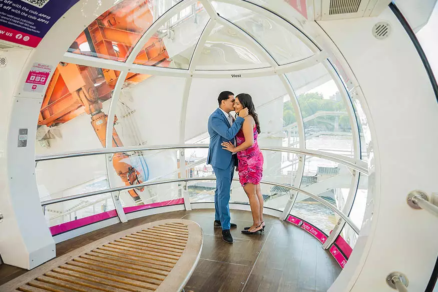 Proposal photography at She Said Yes at The London Eye