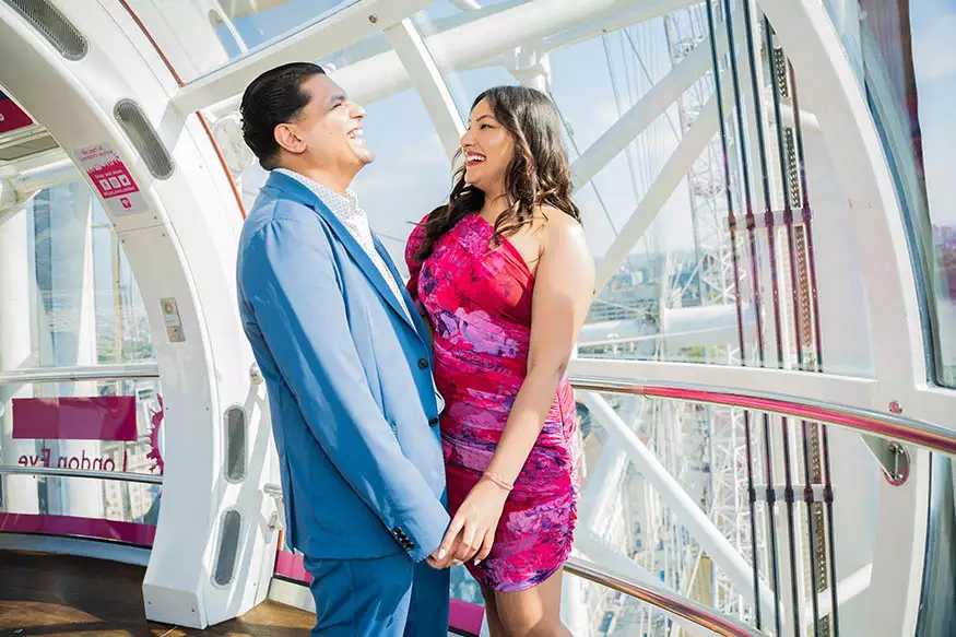 Proposal photography at She Said Yes at The London Eye