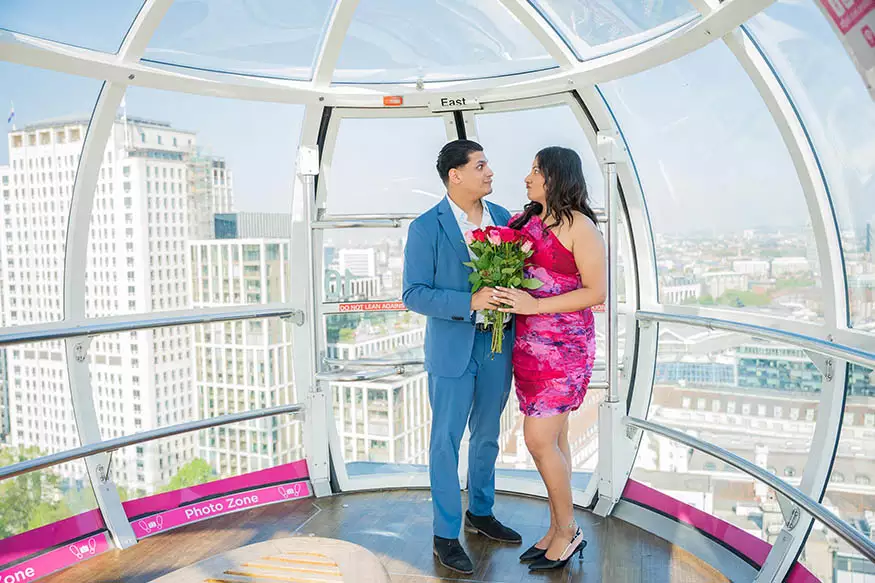 Proposal photography at She Said Yes at The London Eye