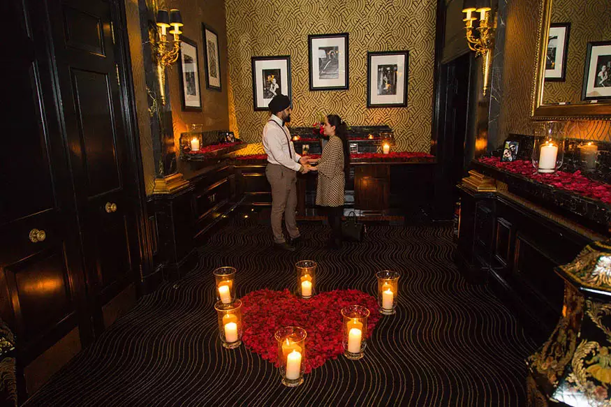 Proposal photography at The Savoy