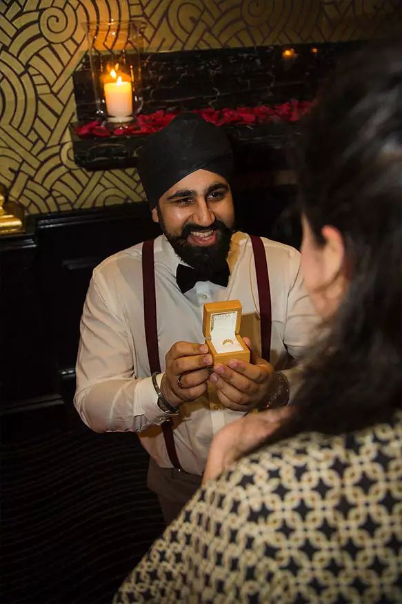 Proposal photography at The Savoy