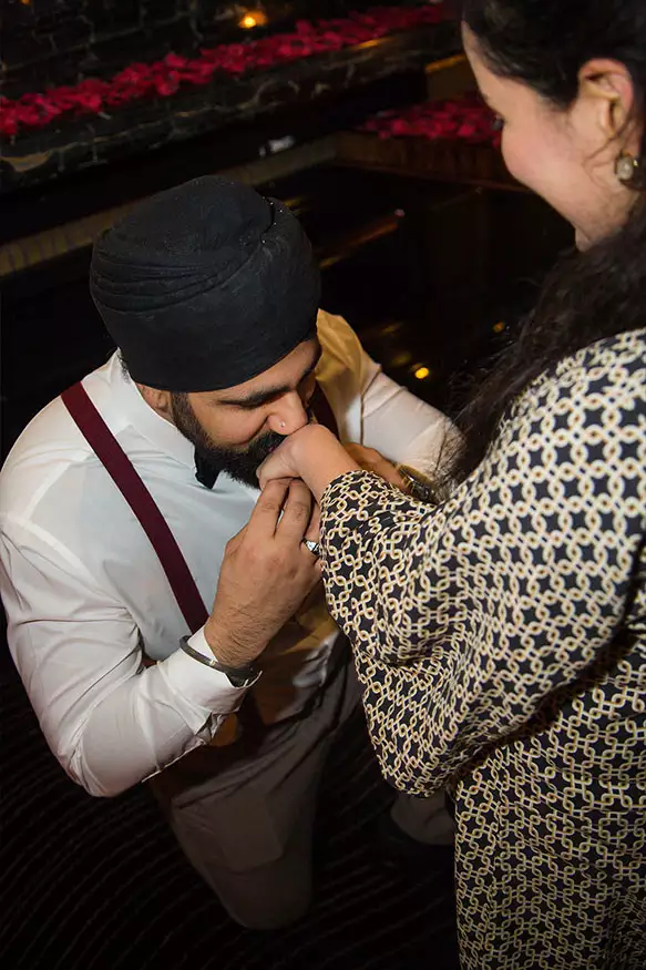 Proposal photography at The Savoy