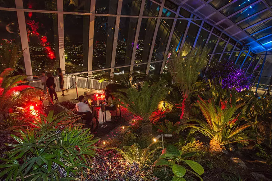 Proposal photography at The Sky Garden