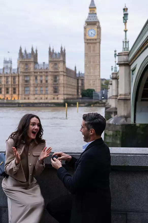 Proposal photography at She Said Yes at Westminster