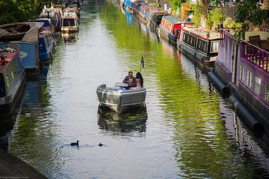 Proposal photography on a Canal