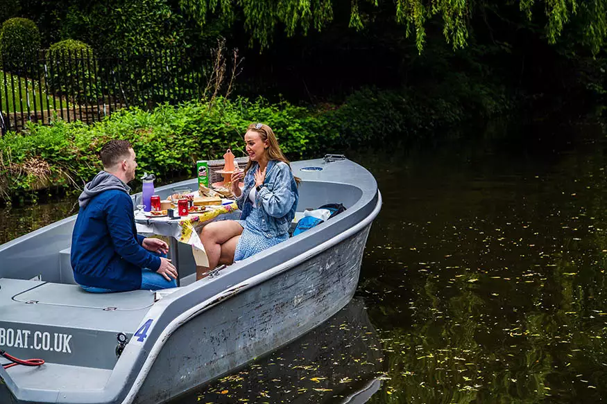 Proposal photography on a Canal