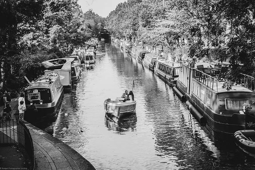 Proposal photography on a Canal