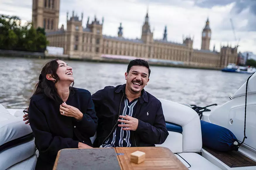 Proposal photography on The Thames