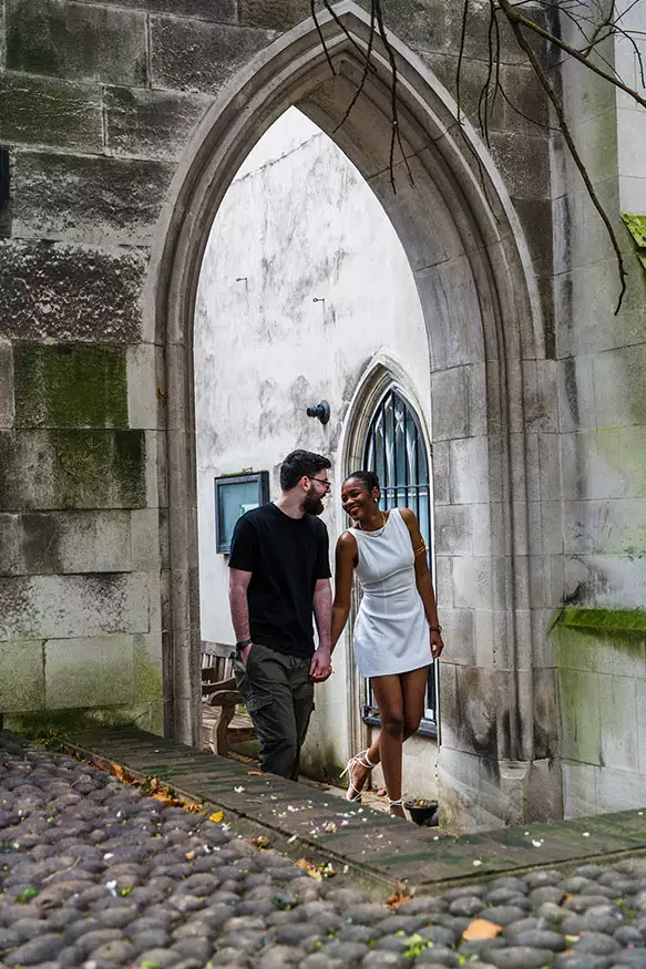 Proposal photography at St Dunstand in the East