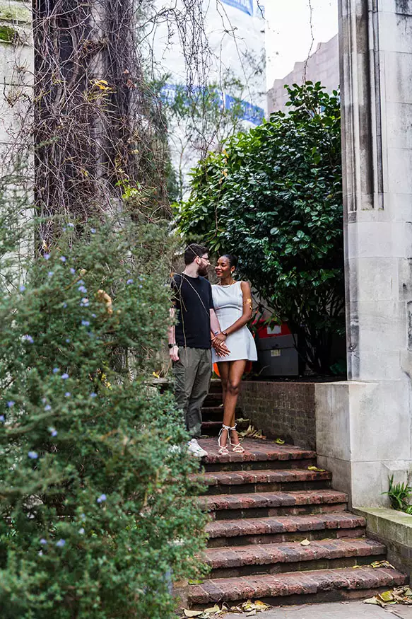 Proposal photography at St Dunstand in the East