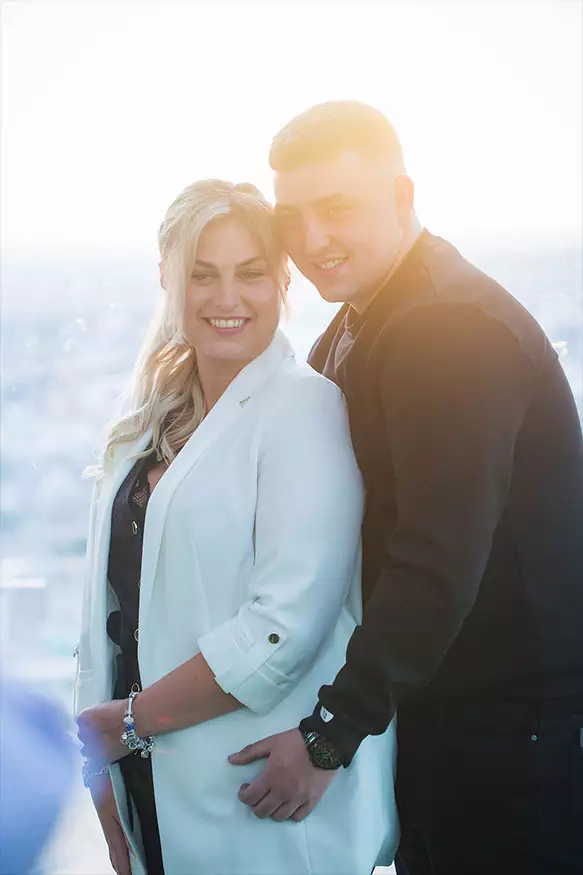 Proposal photography at The Shard