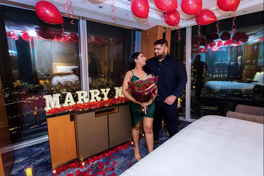 Proposal photography at The Shard